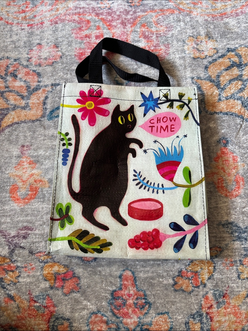 Blue Q - kitty mini tote - reusable lunch bag